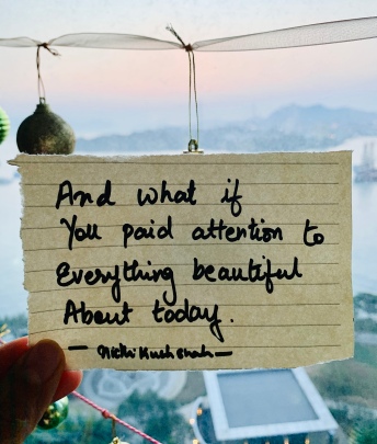 pay attention to beautiful today
